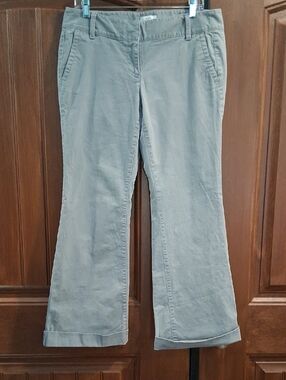 Ann Taylor Loft Size 10 Marisa Gray Flare Leg Pants
